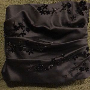 Talbot’s black strapless top - special occasion